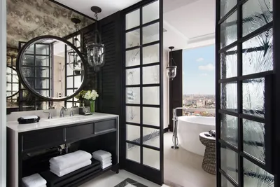 Ванная комната в японском стиле, дизайн интерьера, фото