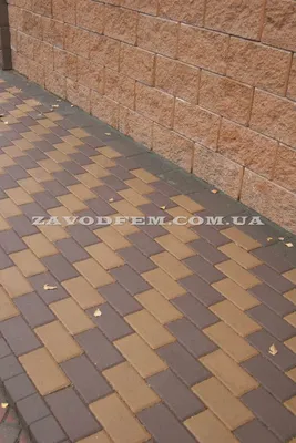 Тротуарная плитка «Кирпич», Желтый, 60мм - ЯрСтрой - завод  вибропрессованных и железобетонных изделий Липецк