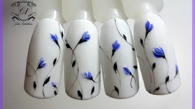 Дизайн ногтей с васильками новинки (48 фото) - картинки modnica.club