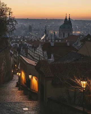Вечерняя Прага, Чехия | Пикабу