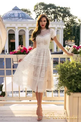 Вечерние платья ниже колена купить в Москве – Цена в интернет-магазине  PrincessDress