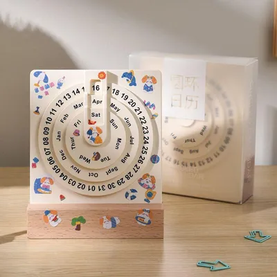 Вечный календарь с кубиками под нанесение логотипа | Купить Календари  2021-2022 оптом с нанесением - GraverOpt.by