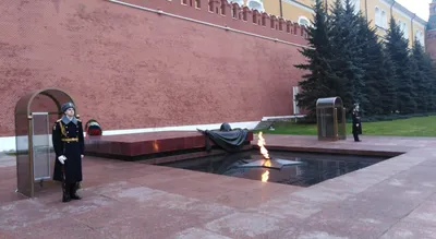 В Москве прошла церемония передачи частицы пламени Вечного огня обнинской  делегации [+видео]