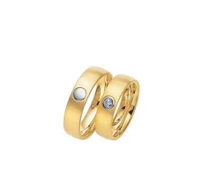 Купить Венчальные кольца с серебряным покрытием, за 1060р. с доставкой
