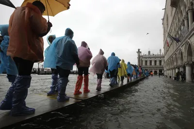 Венеция. Дома на воде\" Фото на холсте