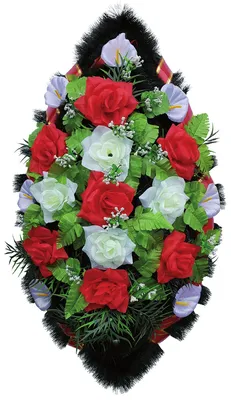 ВЕНОК на похороны из искусственных цветов. Купить венок в СПБ