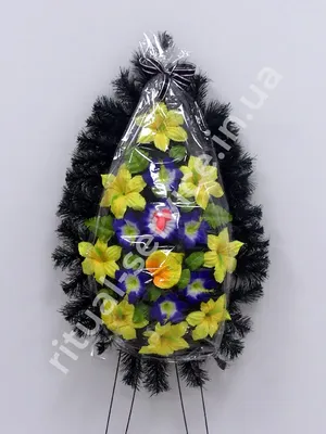 ВЕНКИ на похороны из искусственных цветов купить в КИЕВЕ