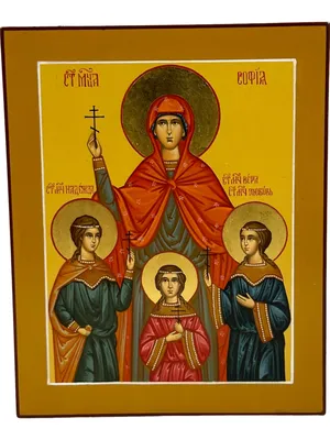 Икона София, Вера, Надежда, Любовь, написанная в живописном стиле