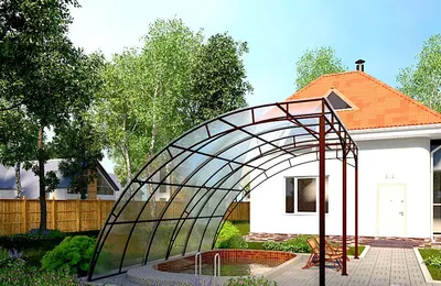 Веранда с прозрачной крышей пристроенная к дому (47 фото) - красивые  картинки и HD фото