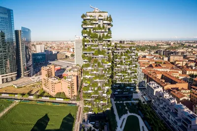 Небоскребы \"Bosco Verticale\" \"Вертикальный лес\" Милан Италия :: svealand  *** – Социальная сеть ФотоКто