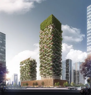 Вертикальное здание леса в Милане, Италии Редакционное Изображение -  изображение насчитывающей конструкция, милан: 145774575