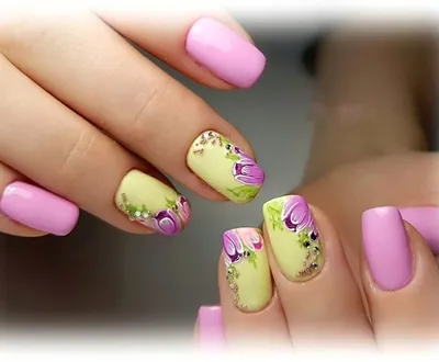 Пин от пользователя Angels Style merceria creativa на доске nails art |  Цветочные ногти, Дизайнерские ногти, Красивые ногти