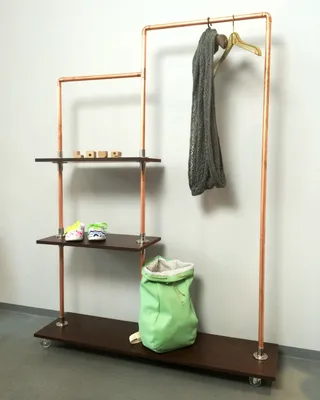 Clothes hanger made of wood and other types of hangers