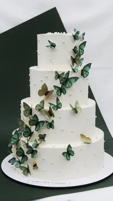Купити Весільний торт №148 — 975 грн/кг*З урахуванням декору от Cupcake  Studio