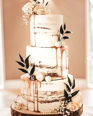 Торт «Свадебный минимализм» многоярусный на заказ