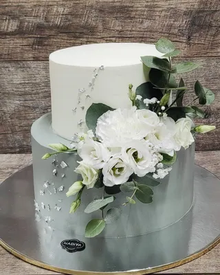 Купить Торт свадебный №35 — 930 грн/кг *+ Цветочный декор Cupcake Studio  2022