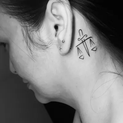 150+] Фото Тату Знак Зодиака Весы | TATTOO-LOVE | Libra tattoo, Tattoos,  Behind ear tattoo