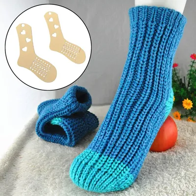 2 шт., форма для вязания носков для любителей рукоделия, начинающих с  сердечным узором – лучшие товары в онлайн-магазине Джум Гик