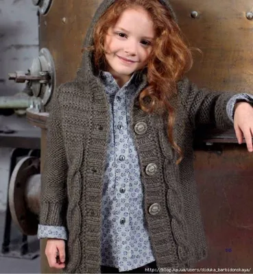 Вязаное пальто для девочки | Детское пальто, Девочка, Модные стили