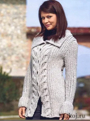 Вязание пальто спицами из пряжи Merino Plus » Ниткой - вязаные вещи для  вашего дома, вязание крючком, вязание спицами, схемы вязания