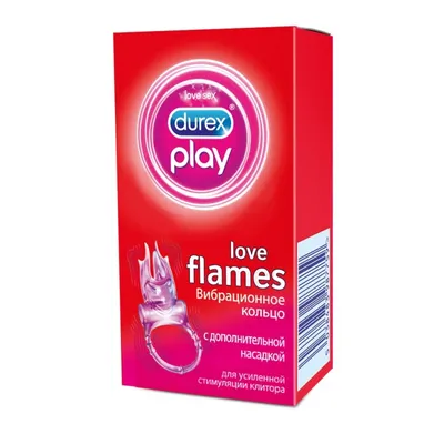 Вибрационное кольцо DUREX Play Love Flames с доставкой по Новосибирску.  Гипермаркет МЕГА-Гастроном.