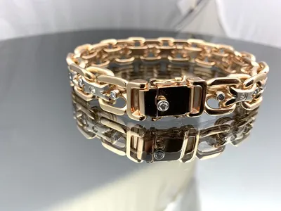 Роскошный браслет из трех видов золота «Голубки» | Восемь | Интернет  магазин дизайнерских украшений из серебра, золота и натуральных камней
