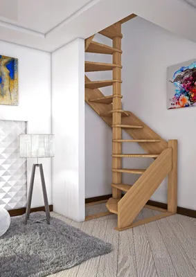 Уникальная винтовая лестница для малогабаритного помещения | Декор Тренд