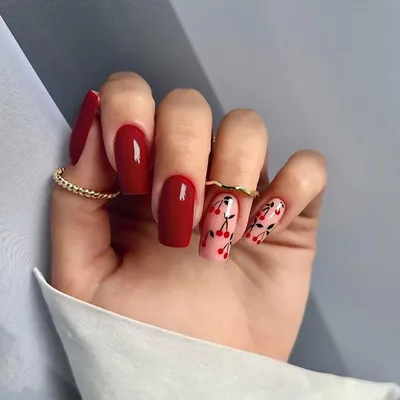 Red nails | Red gel nails, Red stiletto nails, Red acrylic nails