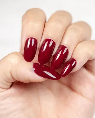 Stylish Cherry Red False Nail Medium Square Press on Nails for Nail Art  24pcs | eBay