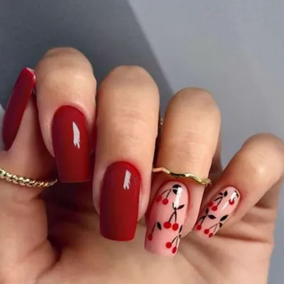 Cherry nails 🍒 #nailart #nailtutorial #nailsartvideos #nailinspo #spr... |  TikTok