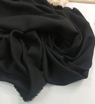 Ткань Вискоза \"Черная\" черный производитель Италия артикул 0067 купить  оптом и в розницу