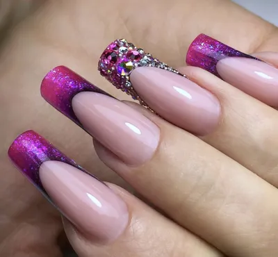 витражный френч - Галерея NailBoxClub.ru