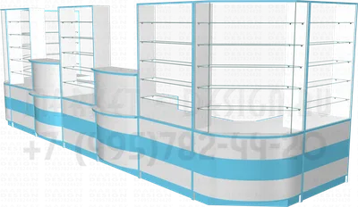 Торговая витрина для аптеки|Торговая витрина для аптеки угловая