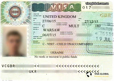 Детская виза в Великобританию Виза в Англию для ребенка - VisaGlobal