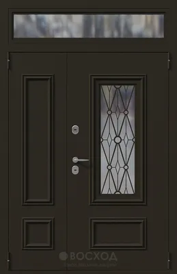 Входная дверь со стеклом для частного дома: примеры оформления