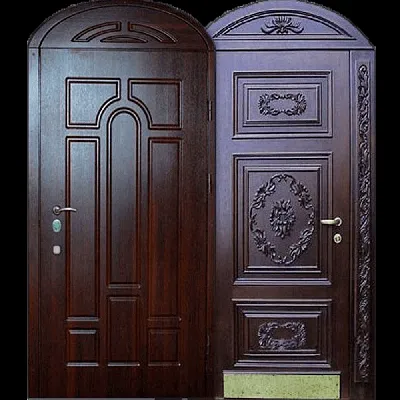 Входные арочные двери со стеклом МДФ - купить в Москве по цене 59401.2  рублей с доставкой и установкой