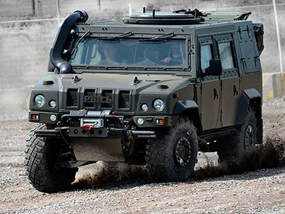 Бронеавтомобили Iveco LMV (\"Рысь\") в 22-й бригаде специального назначения