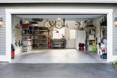 Дизайн гаража внутри - 80 фото