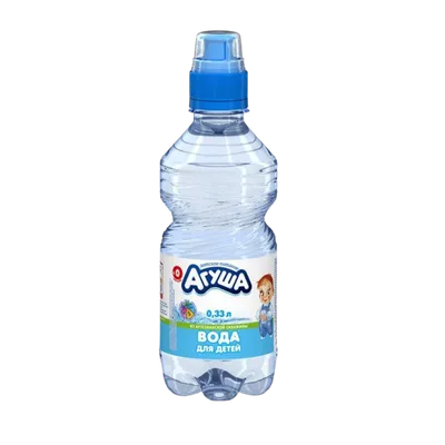 Вода для детей «Агуша» с дозатором в бутылке, 0,33 л, с 0 месяцев -  agulife.ru