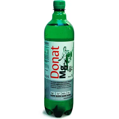Вода \"Donat Mg\" Sparkling, PET, 1 л — купить воду \"Донат Мг\" Газированная,  в пластиковой бутылке, 1000 мл в Баку – цена 9.00 AZN