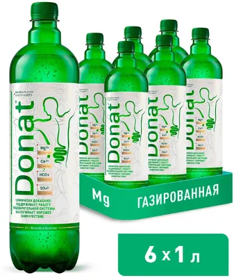 Купить минеральную воду Донат (Donat Mg), 1 бутылка, 1л c доставкой по  Москве и Санкт-Петербургу