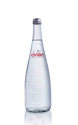 Вода минеральная питьевая Evian (Эвиан) 12 шт по 0,75 л, стекло - купить с  доставкой по выгодным ценам в интернет-магазине OZON (241804551)