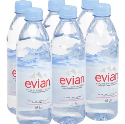Вода минеральная Evian негазированная 0.75 л пэт - купить с доставкой |  MineralSprings