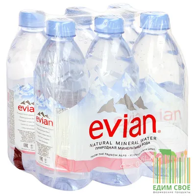 Минеральная вода Evian 750 мл – Delicatessen Uz