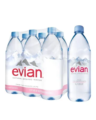 Вода минеральная Вода Evian мин. 1л. 6 шт./уп. Купить Оптом: Цена от  1225.80 руб