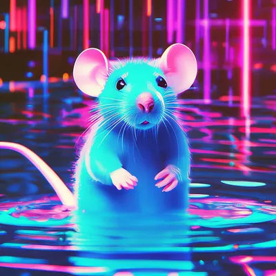 Иллюстрация Водяная крыса: - Вы ко мне? .... в стиле другое |