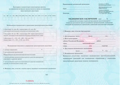 Медсправка для водительского удостоверения: где и как получить медицинскую  справку (форма 003/В-у), срок действия, сколько стоит | Банки.ру