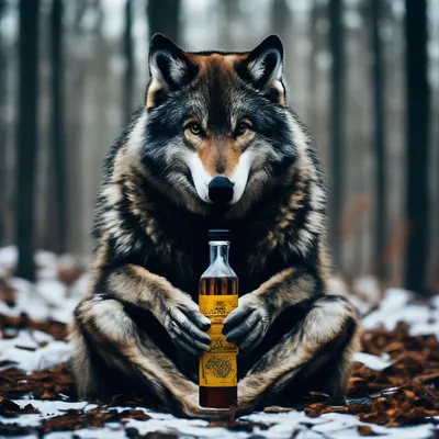 Этикетка Водка Тамбовский волк 0,5 л (м22) — купить в Тамбове. Бутылки,  пробки, этикетки на интернет-аукционе Au.ru