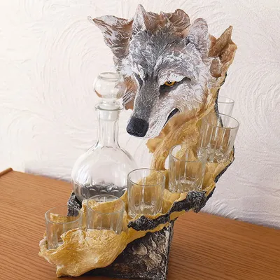 Медведь и волк пьют водку» — создано в Шедевруме