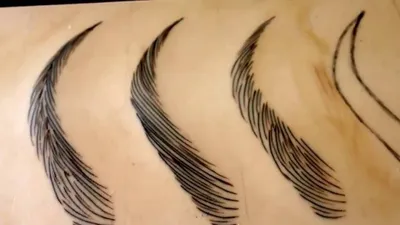 Волосковый татуаж бровей в Казани — Цены на перманентный макияж бровей в  волосковой технике